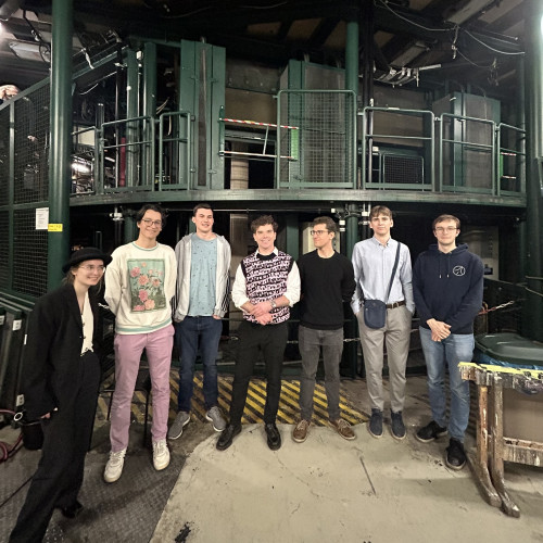 Stage machinery during a backstage tour at Residenztheater